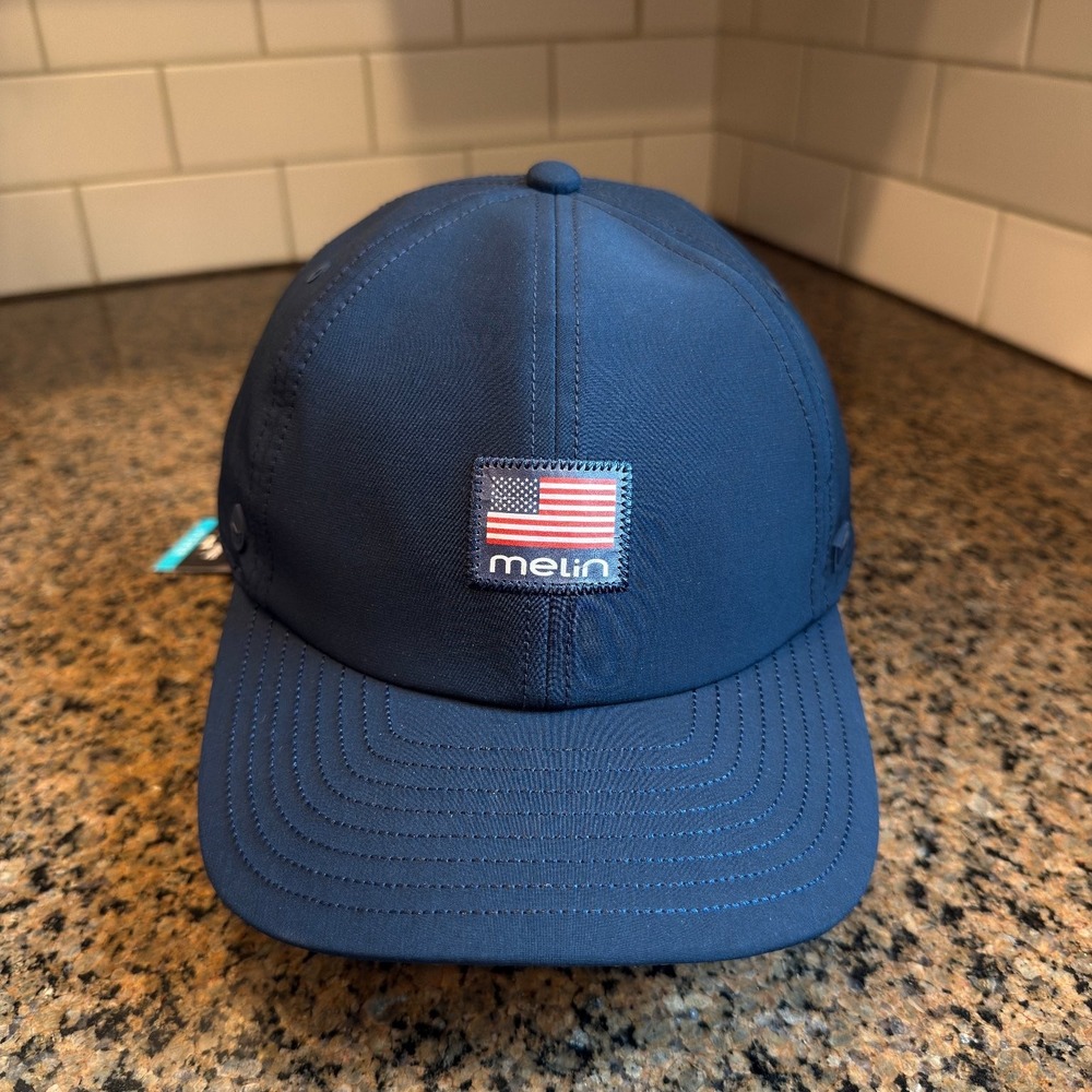 Melin Legend HYDRO The Legend Americana Navy Classic Strap Back Hat